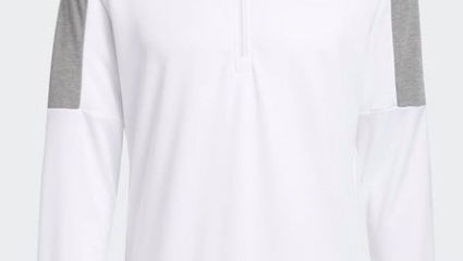 ADIDAS 1/4 ZIP UPF LIGHTWEIGHT LAYERING TOP